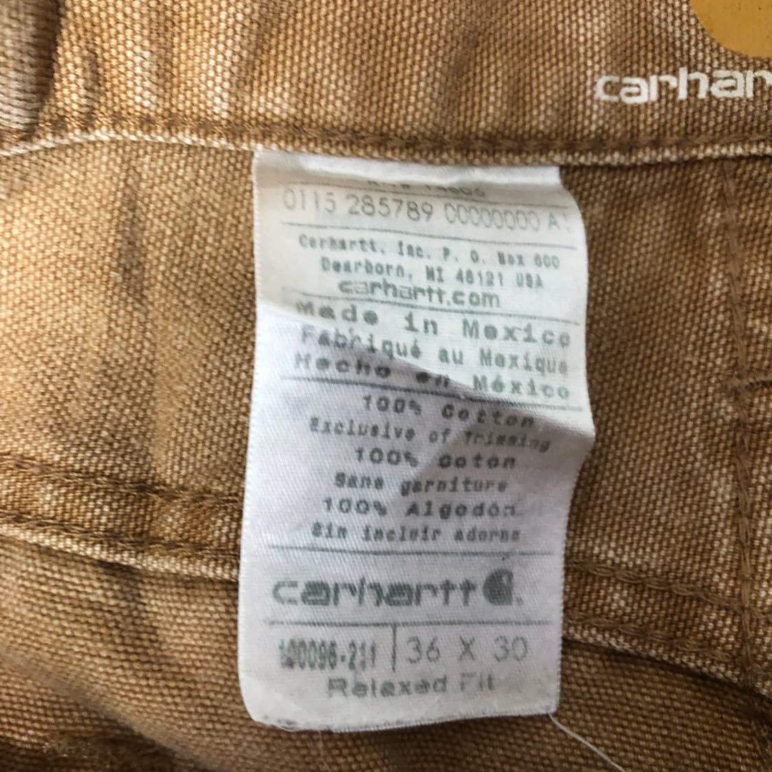 칼하트 덕 캔버스 워크팬츠  상품이미지8