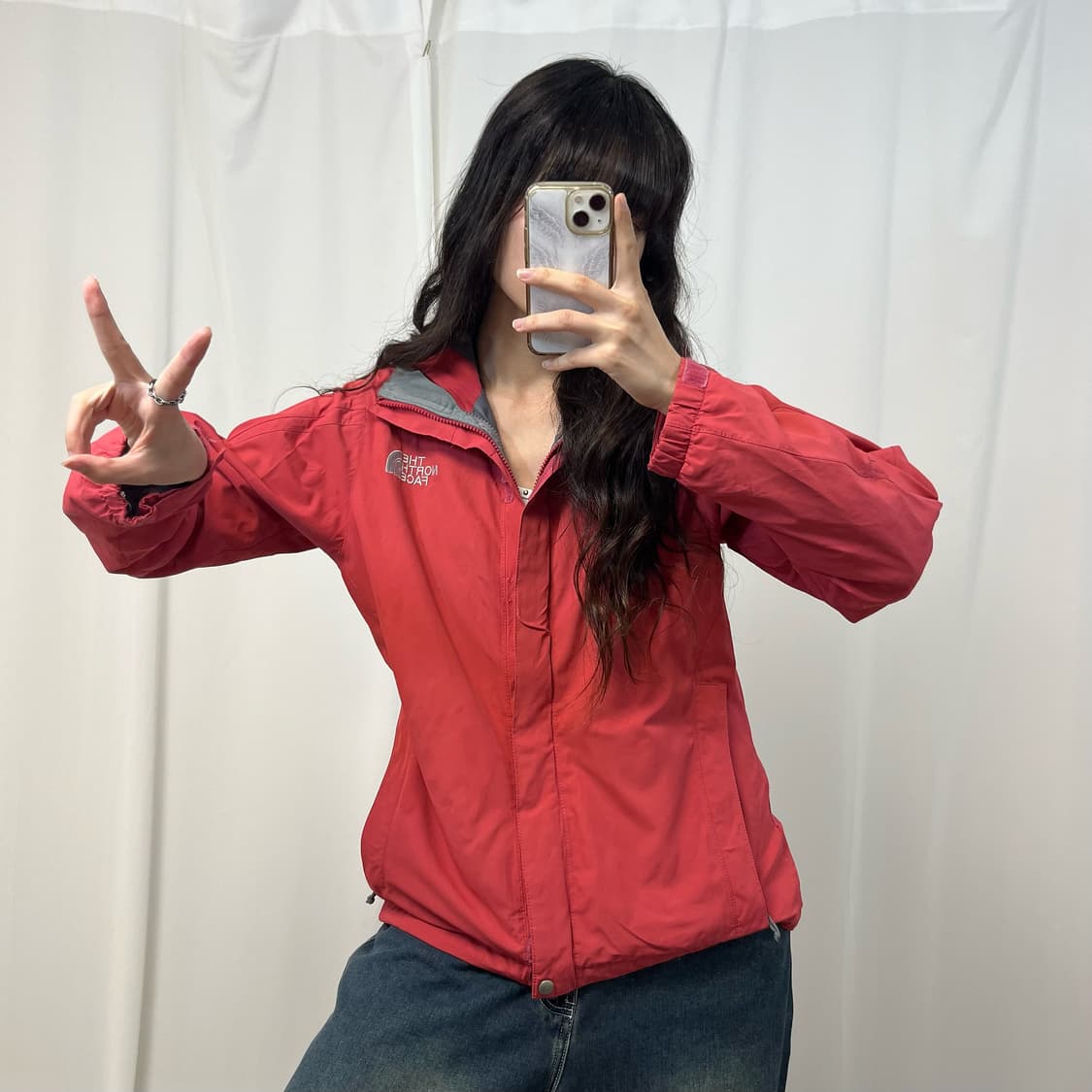 TheNorthFace pink windbreaker 상품이미지2