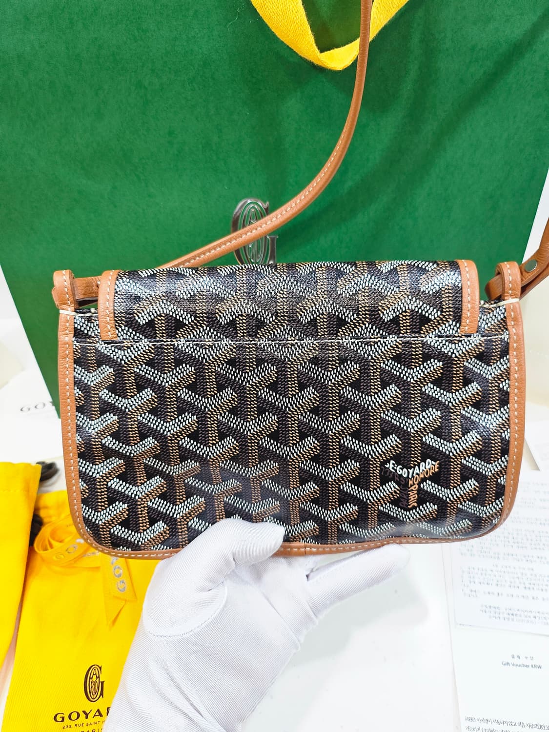 [정품] LV 루이비통 플뤼메 클러치 지갑 크로스백 상품이미지4