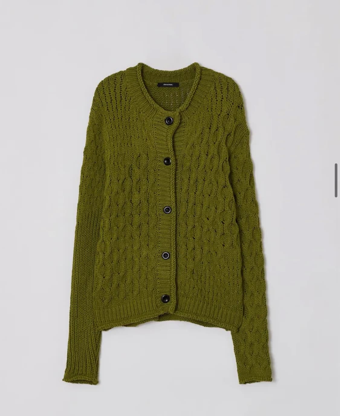 CABLE OVER CARDIGAN (olive) 상품이미지1