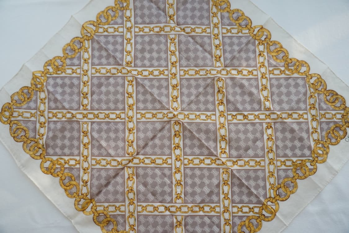 셀린느 로고패턴 손수건-그레이 상품이미지4