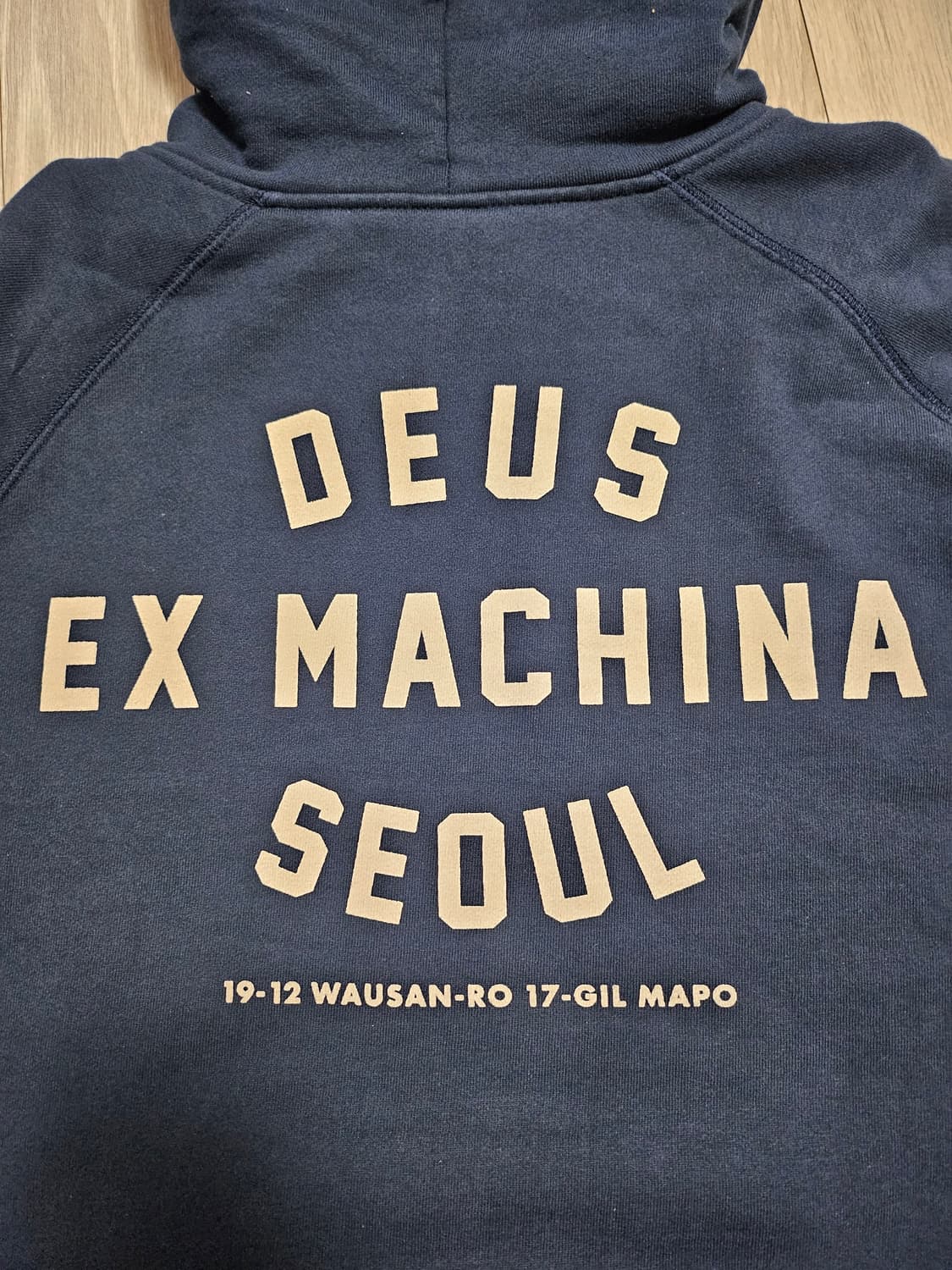 데우스 후드티 네이비 M 상품이미지3