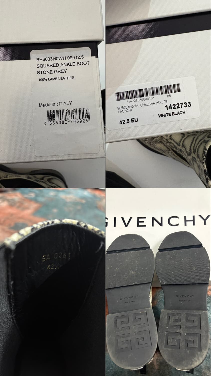 TTF✳️지방시 스네이크 램스킨 부츠 상품이미지8