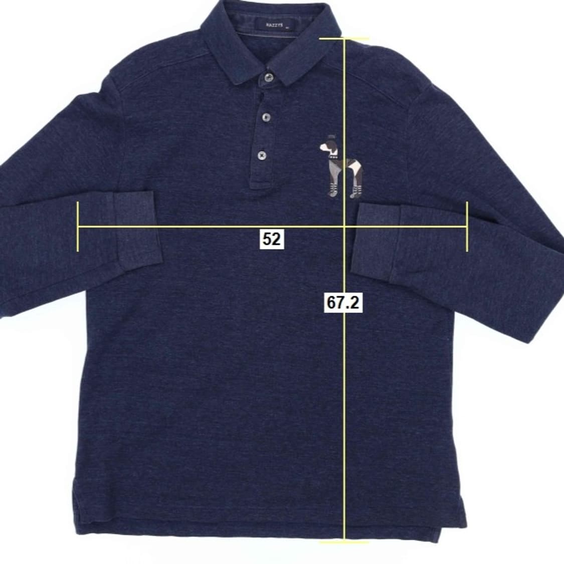 [100] 헤지스 남성 긴팔 카라 티셔츠 N6954 상품이미지5