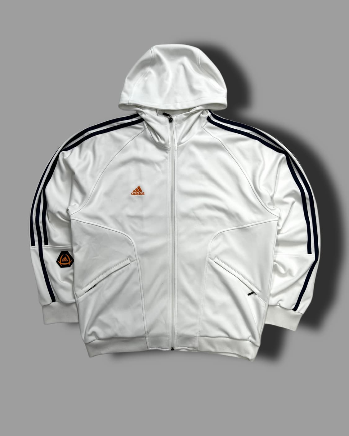 아디다스 풋볼 화이트 후드 트랙탑 져지 110 상품이미지4