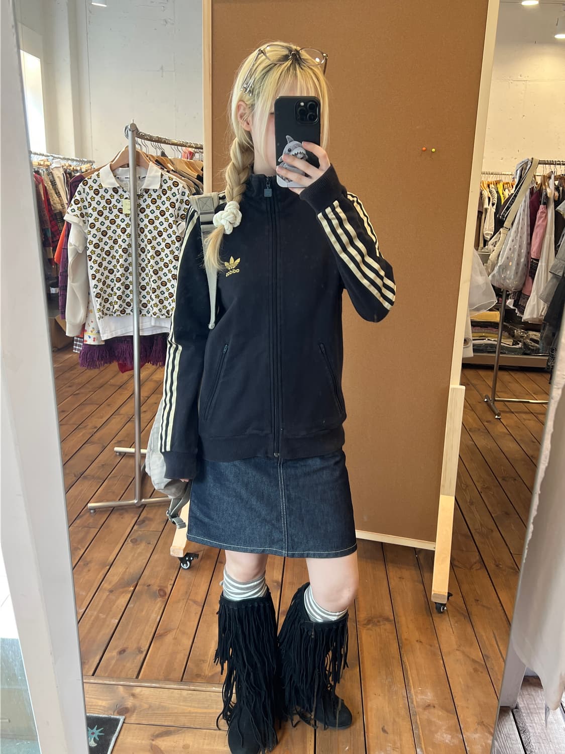 아디다스 블랙 골드 져지 상품이미지5