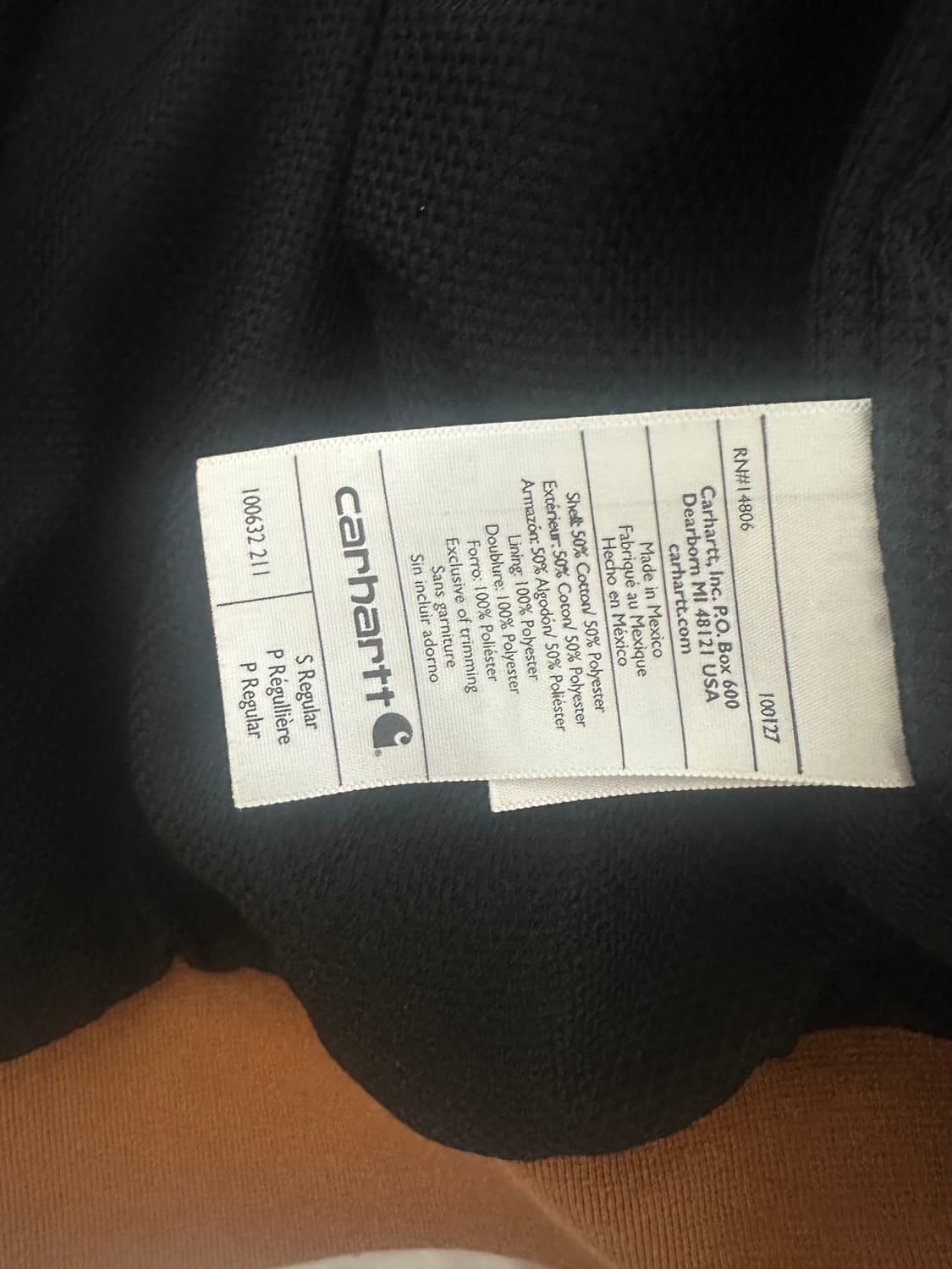 칼하트 멕시코 레인디펜더 써멀 후드집업 S 상품이미지7