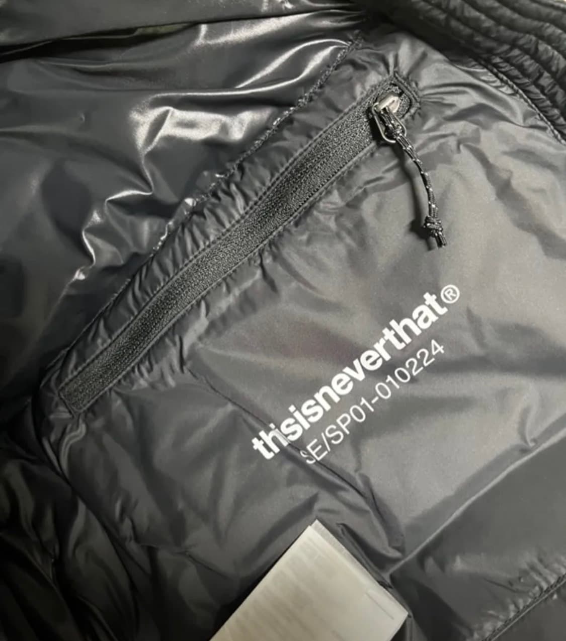 (1회착) 디네댓PERTEX T Down Jacket Black M사이즈 상품이미지4