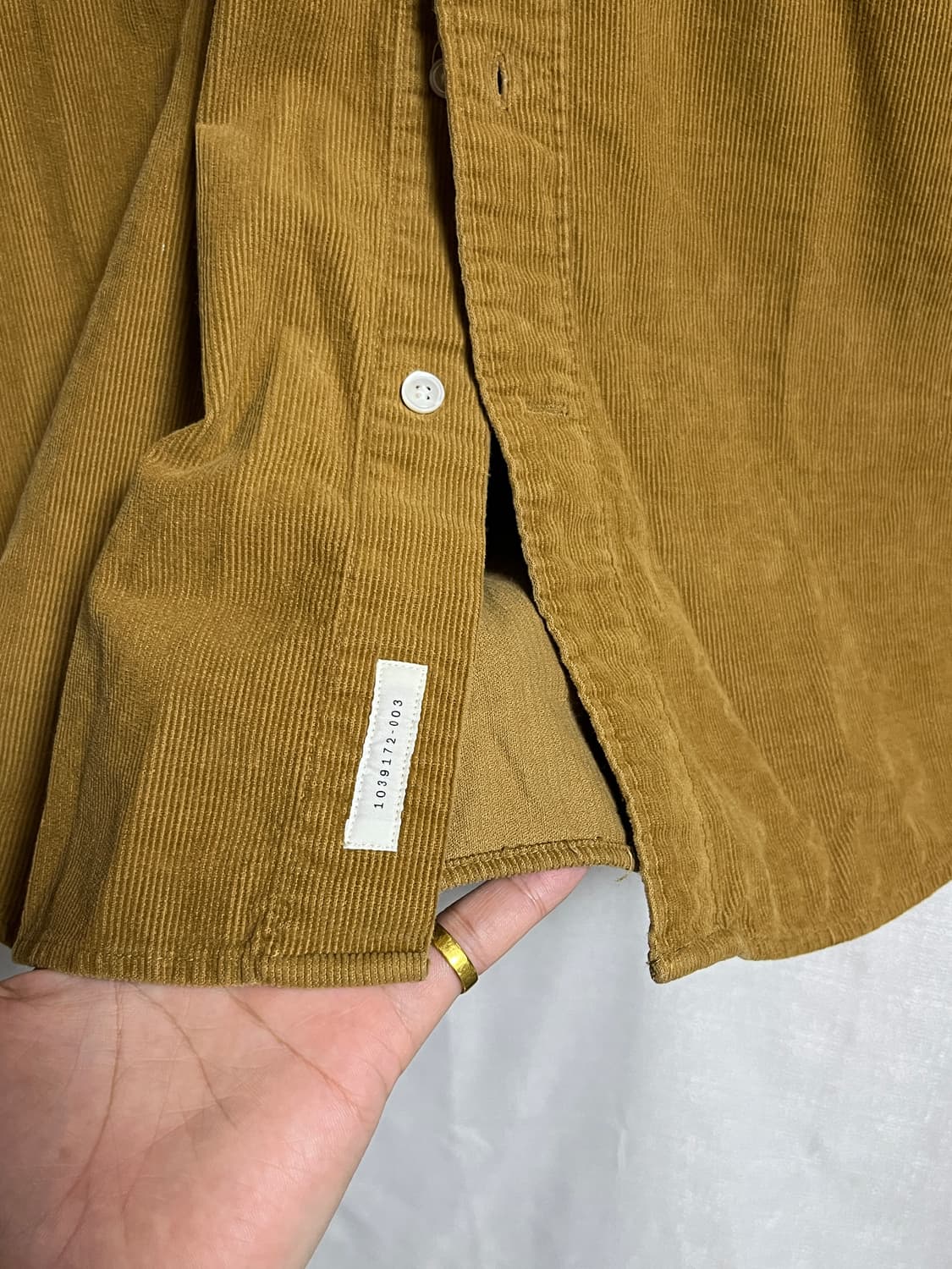 공용 아르켓 오버핏 코듀로이 셔츠 남방 XL 상품이미지3