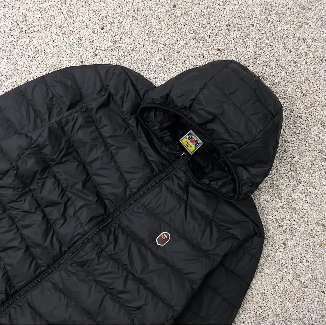베이프 경량패딩 블랙 상품이미지2