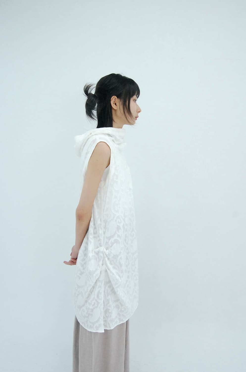 Cest chica bleu Hood sleeveless 상품이미지2