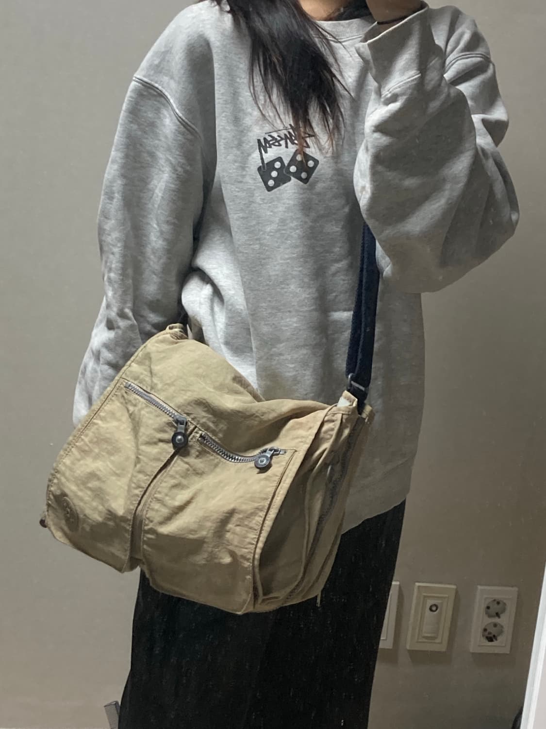 Vintage Kipling 빈티지 키플링 크로스백 베이지 상품이미지7