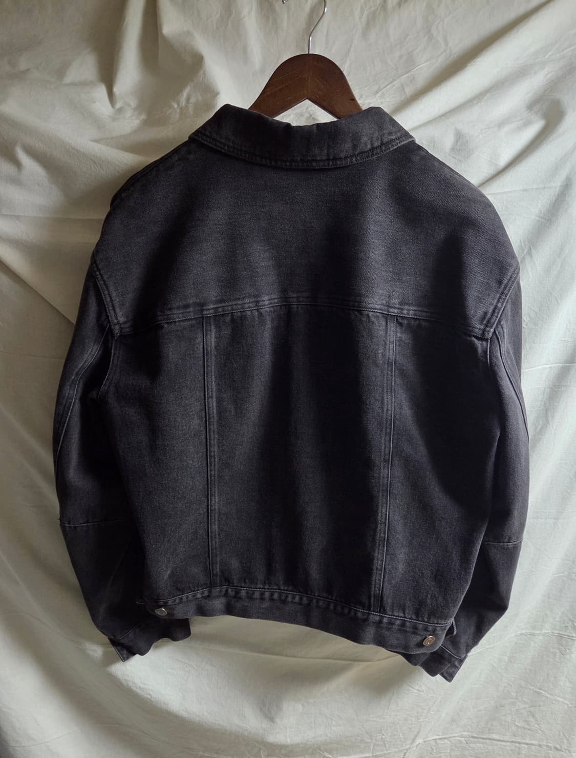 쿠어 투포켓 데님 자켓 흑청 M(100~105) 상품이미지4