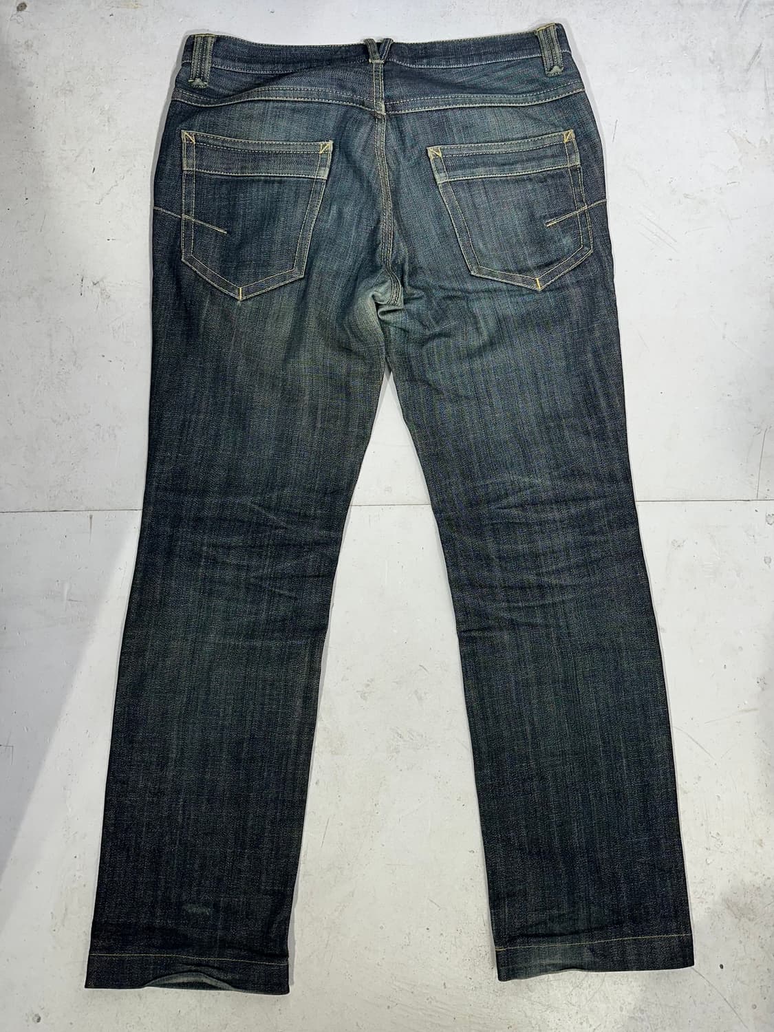 Jpn KLEIN PLUS HOMME 진청 셀비지 데님 팬츠 청바지 상품이미지5