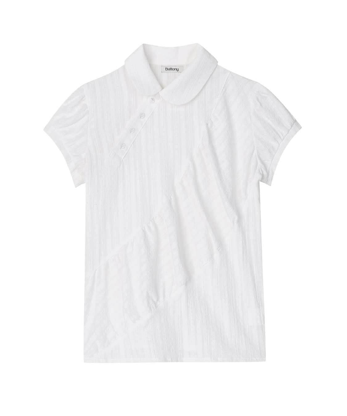 BUTTONY SHIRRING SHORT SLEEVE SHIRT 상품이미지3