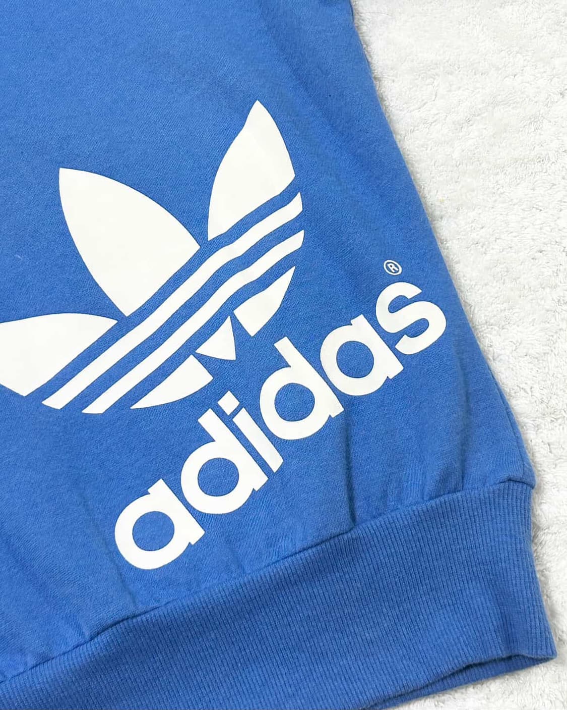 아디다스 빅로고 하늘 코튼져지 상품이미지8