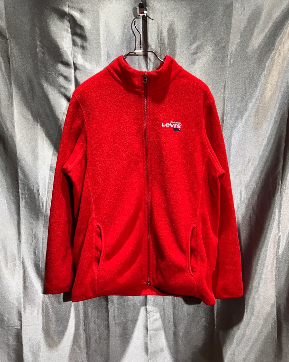 M 리바이스 어센틱 로고 레드 플리스 상품이미지2