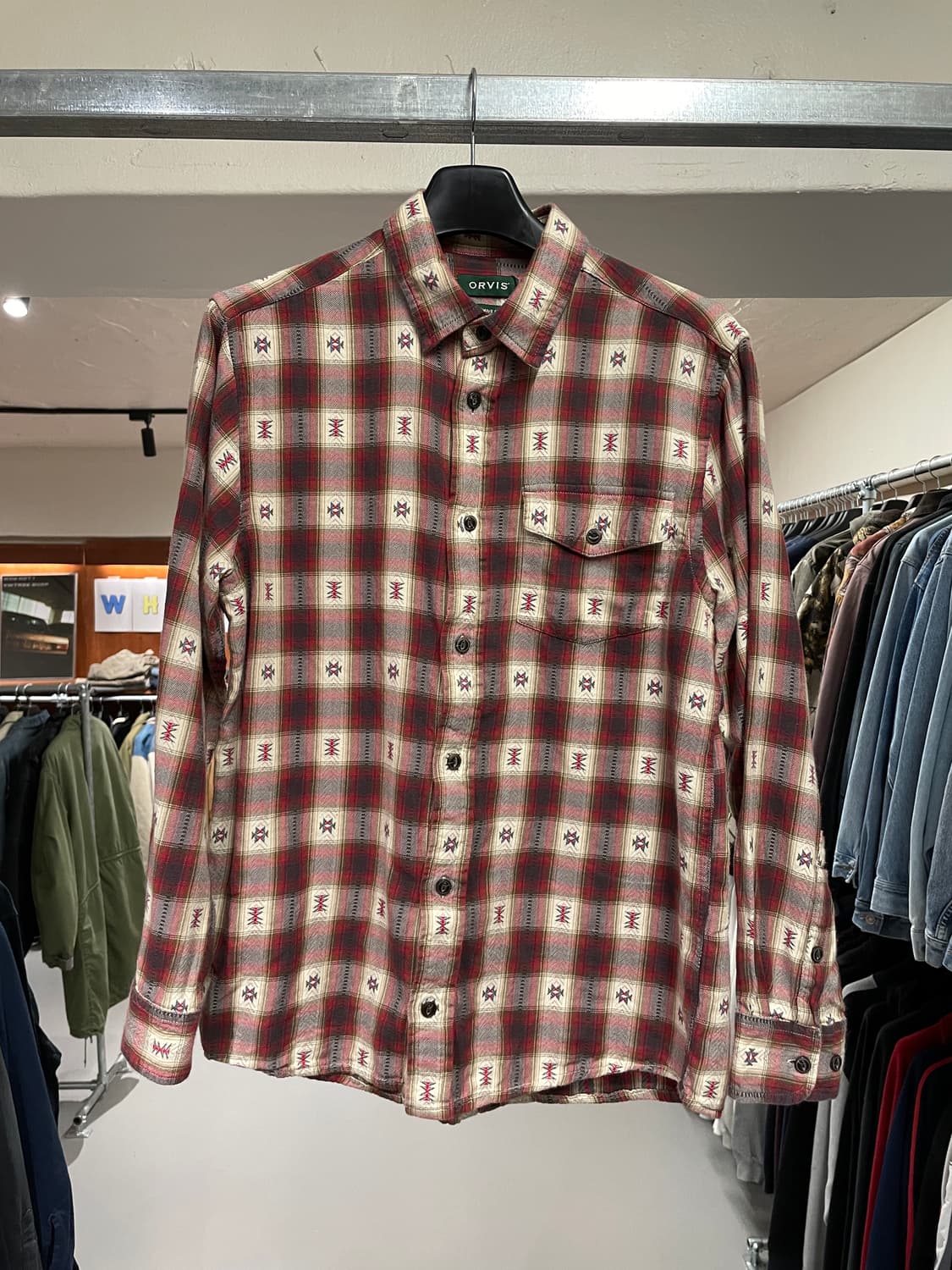 빈티지 나바호 체크 셔츠 상품이미지4