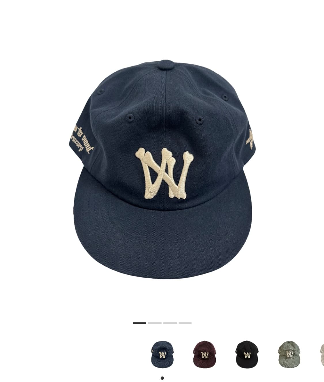 아오이로 6 패널 본 A/N 캡 네이비 상품이미지1