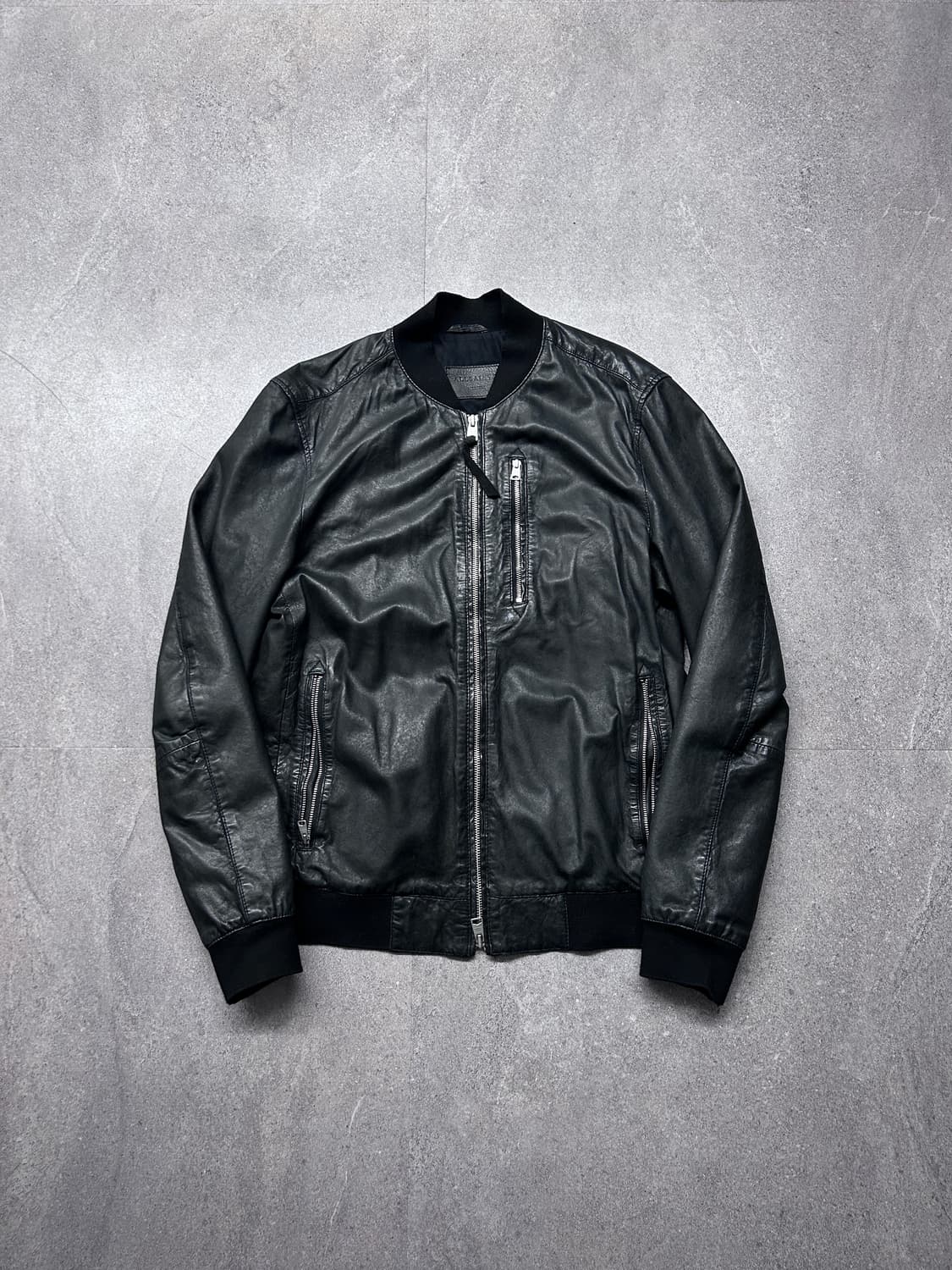 올세인츠 램스킨 봄버 자켓 상품이미지3