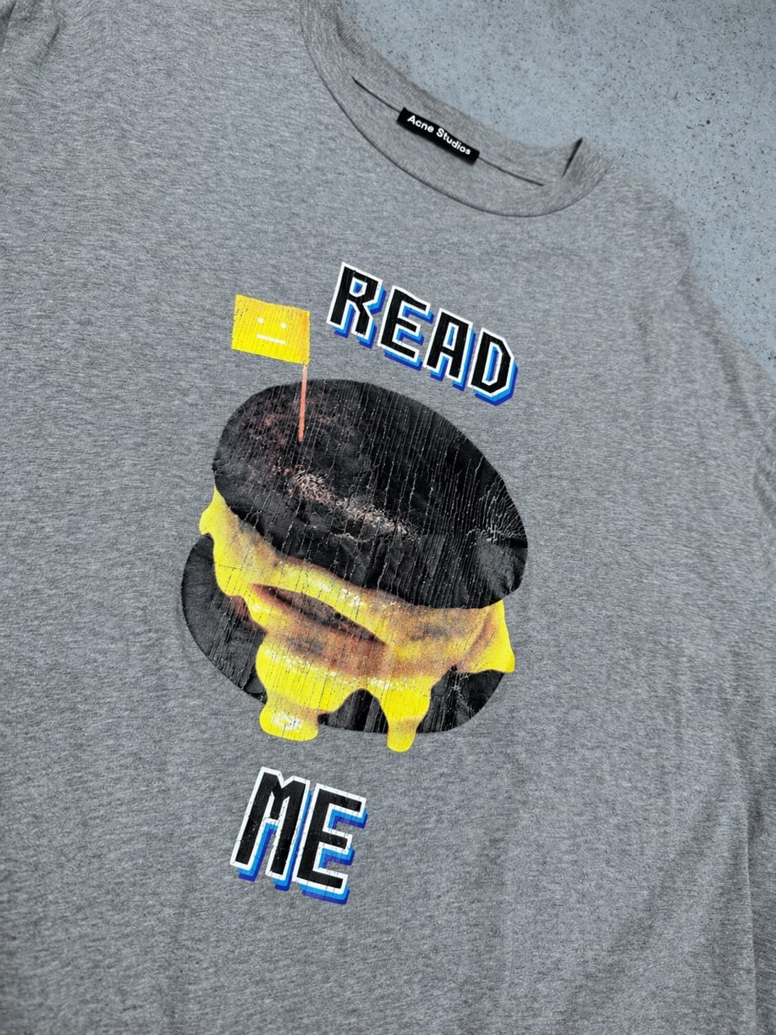 ACNE STUDIOS READ ME 레터링 티셔츠 상품이미지5