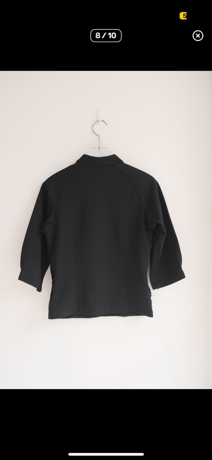 China collar zip-up top 상품이미지3