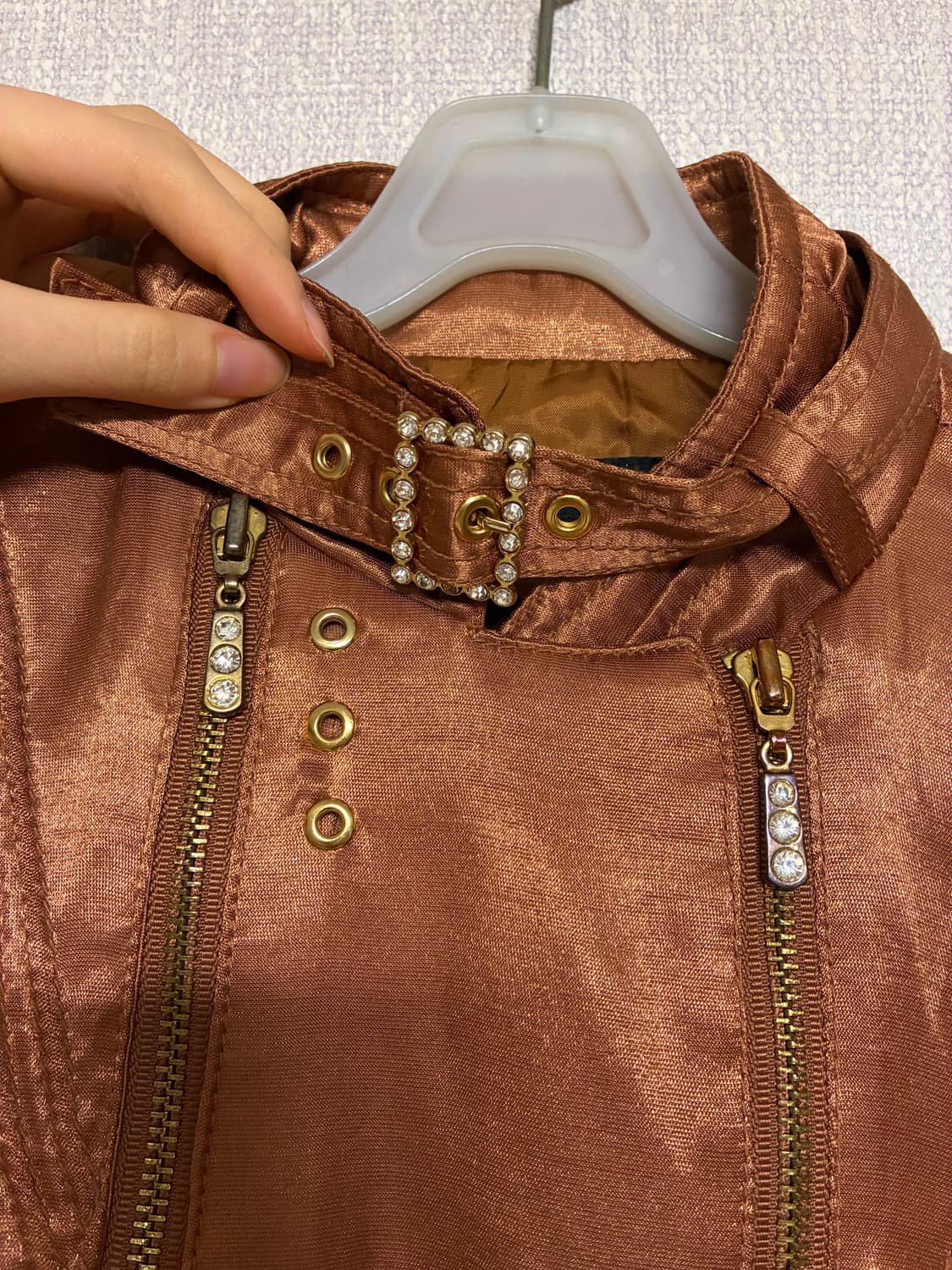 Pink satin jaket 상품이미지4