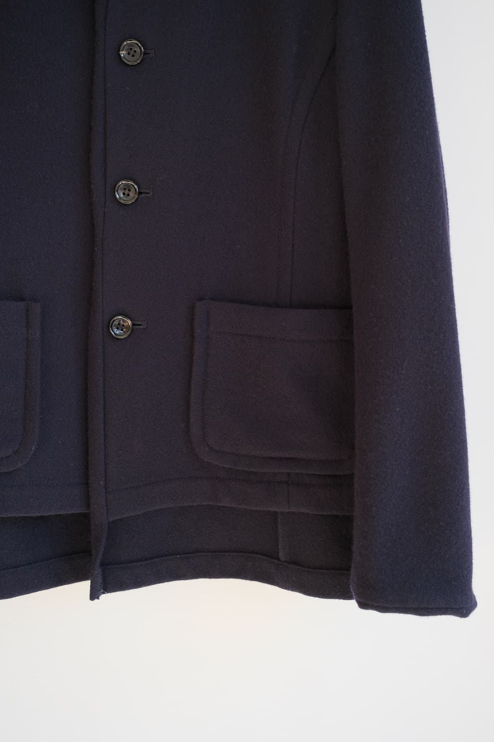 Puff collar layered wool coat 상품이미지7