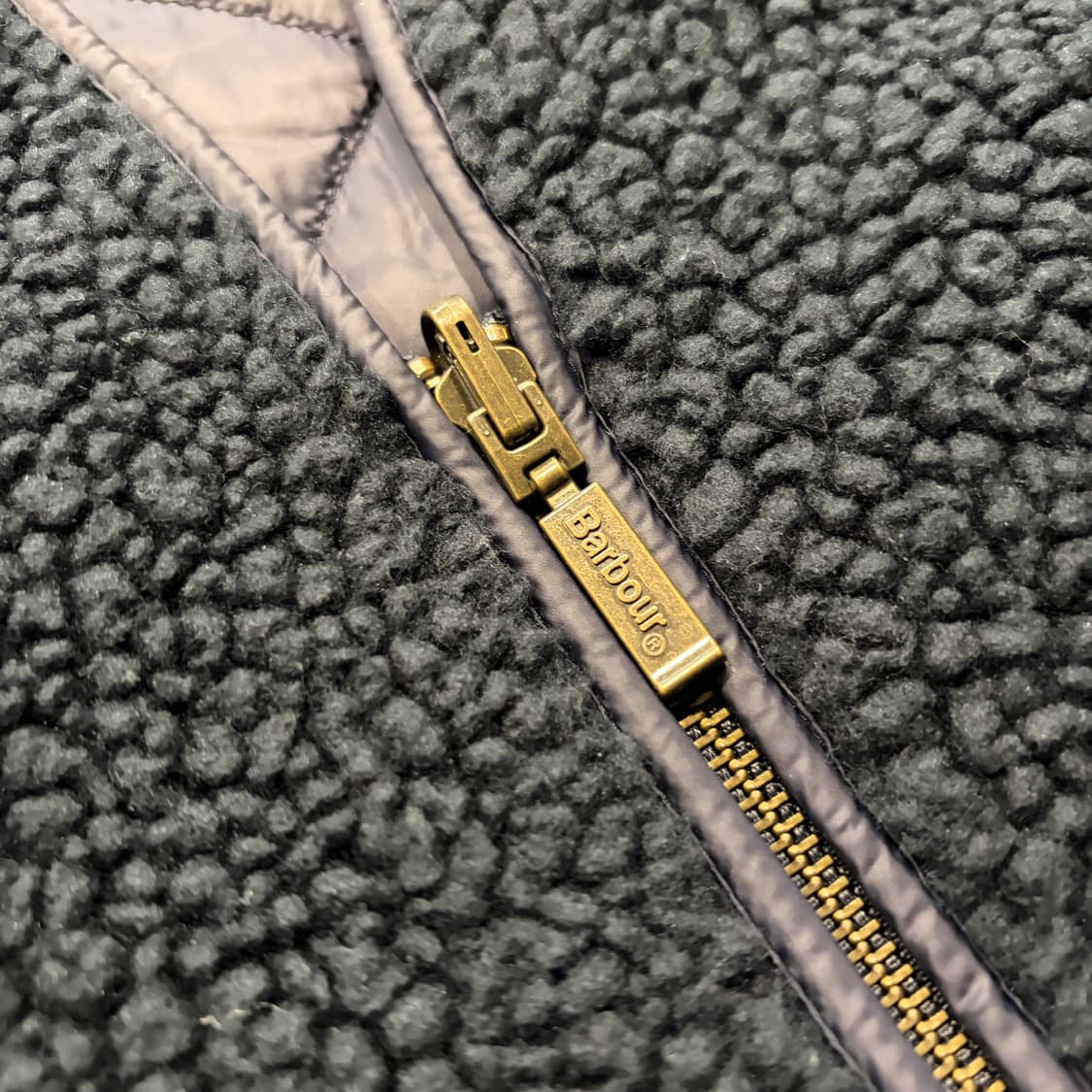 [S] 바버 BERBER 뽀글이 플리스 베스트 조끼 블랙 C721 상품이미지4