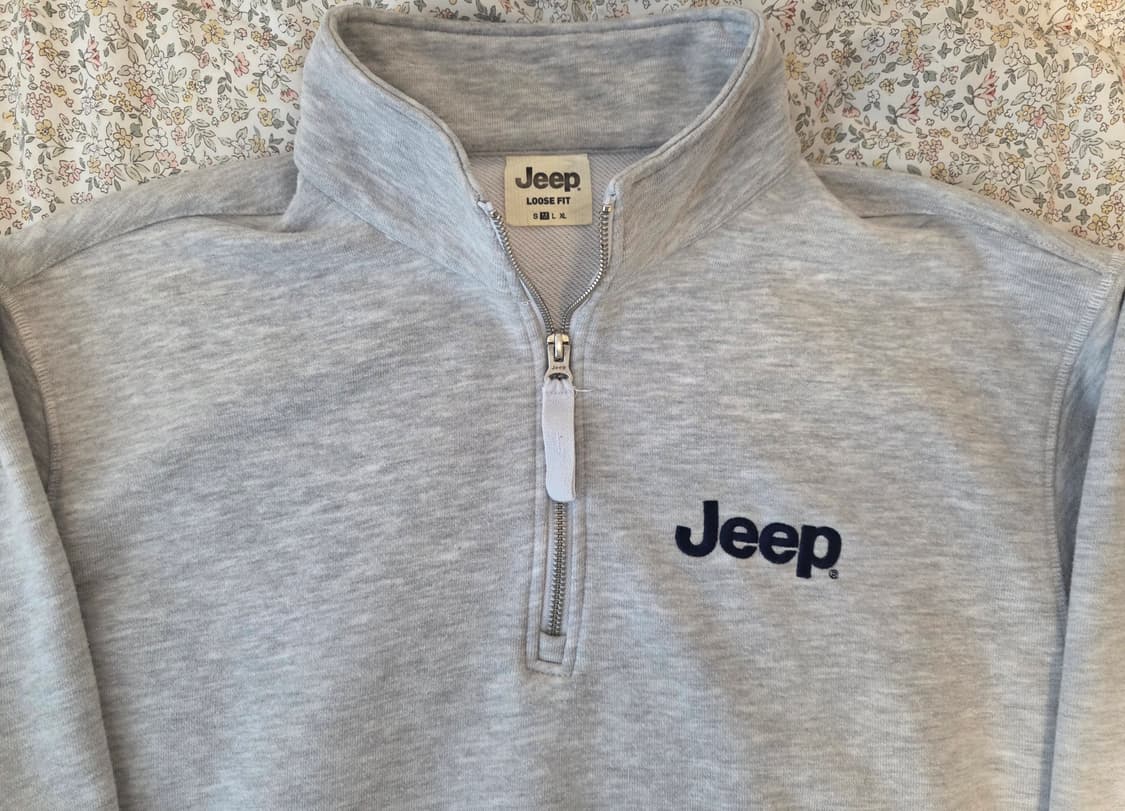 Jeep  반집업 롱슬리브 라이트 그레이 셔츠 (95~100) 상품이미지3