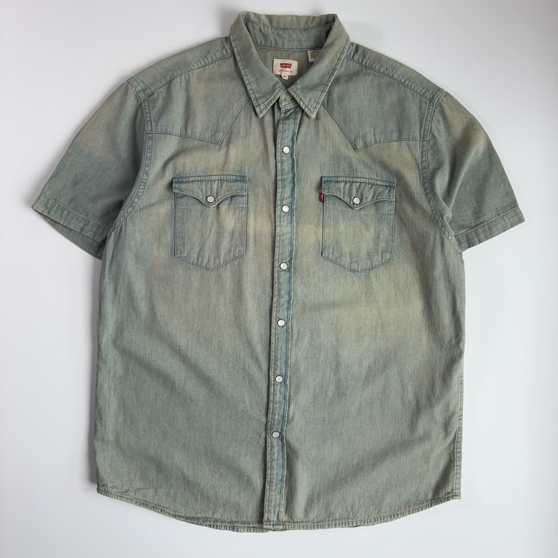 Levi's  리바이스 레드탭 웨스턴 반팔 데님 셔츠  상품이미지1