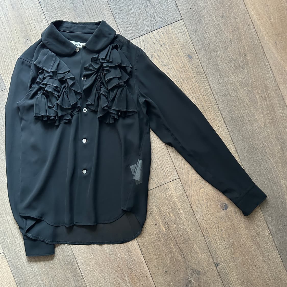 Double Ruffle Sheer Blouse 상품이미지6