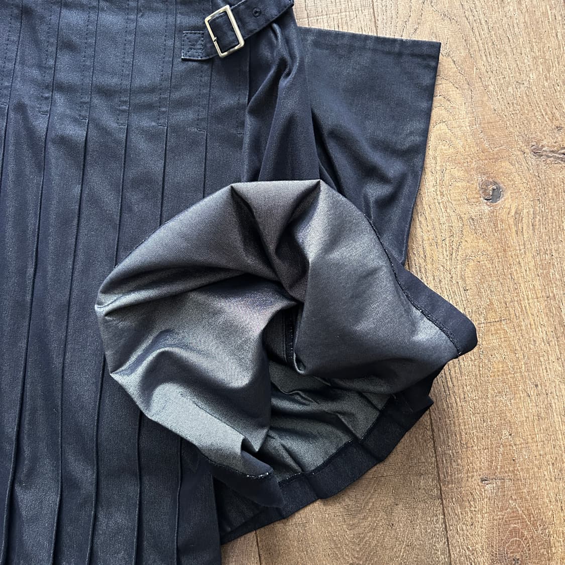 Denim Pleats Transformed Skirt 상품이미지7