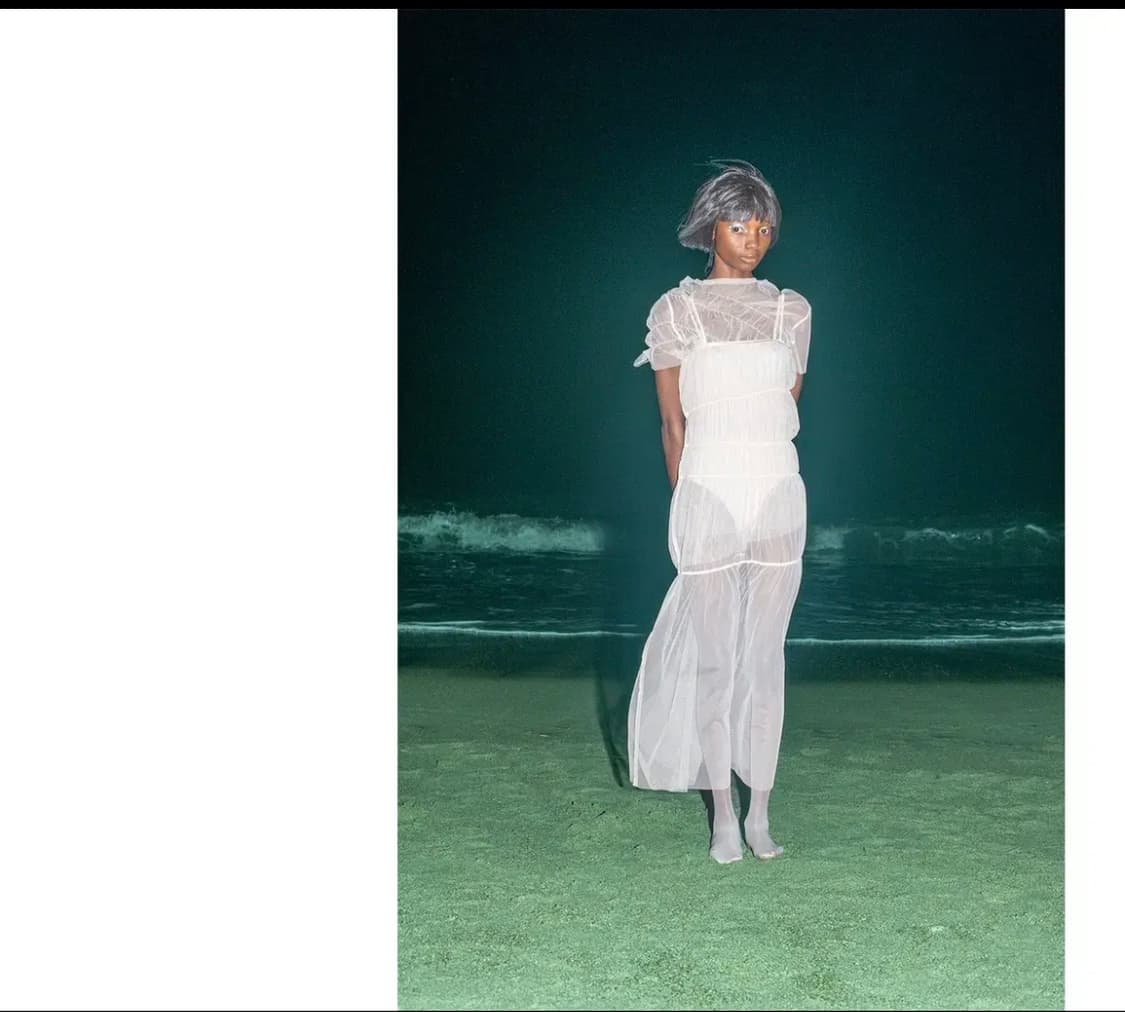 Perverze mesh gathered dress 퍼버즈 메쉬가더원피스 상품이미지2