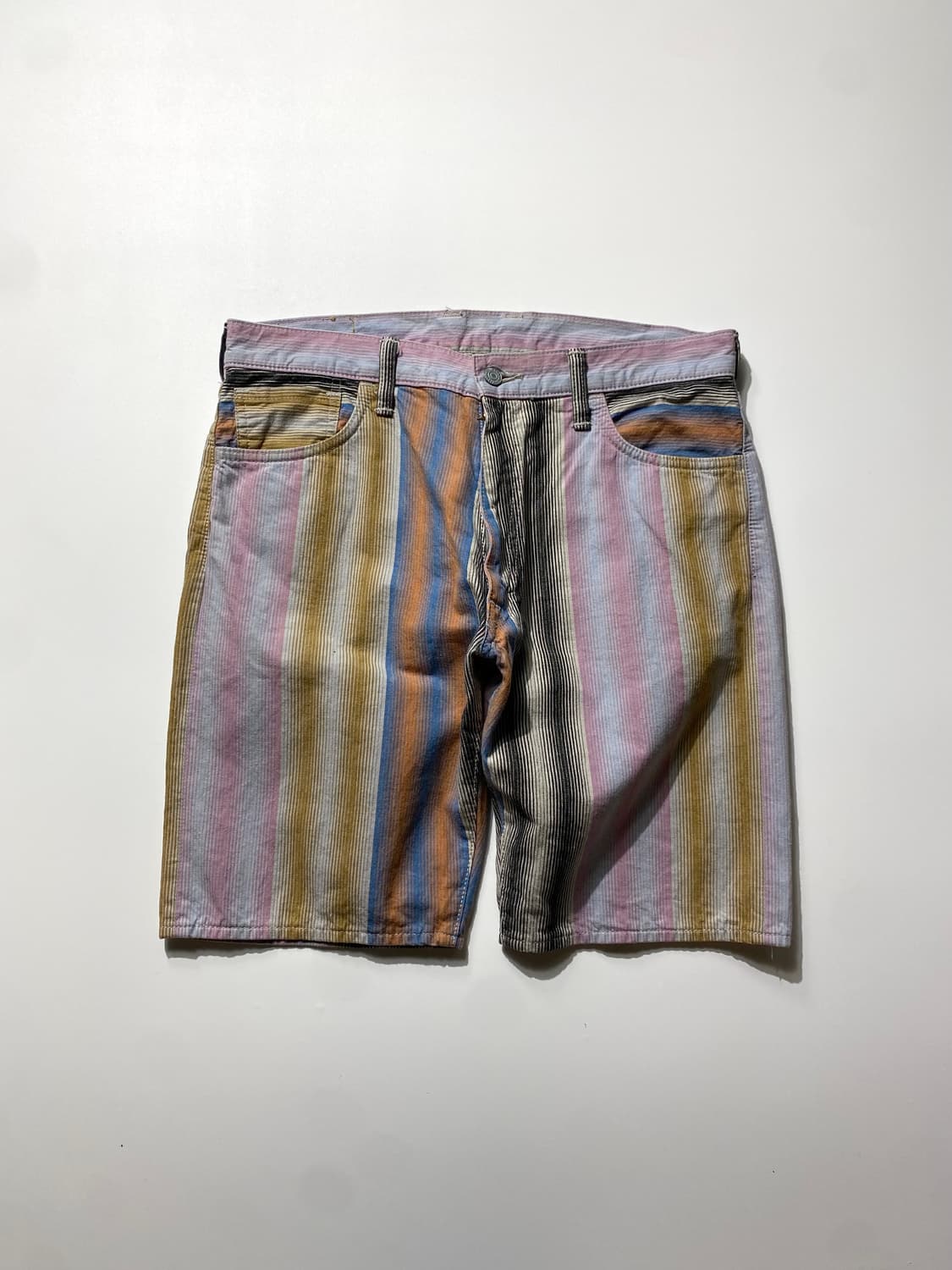 [34] Evisu 에비수 멀티 스트라이프 셀비지 쇼츠 상품이미지4