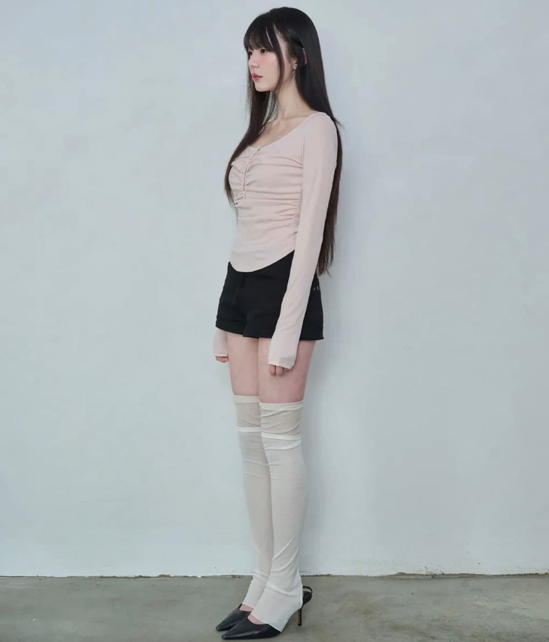 레이즈미야 페이 소프트 셔링 탑 베이비 핑크 상품이미지3