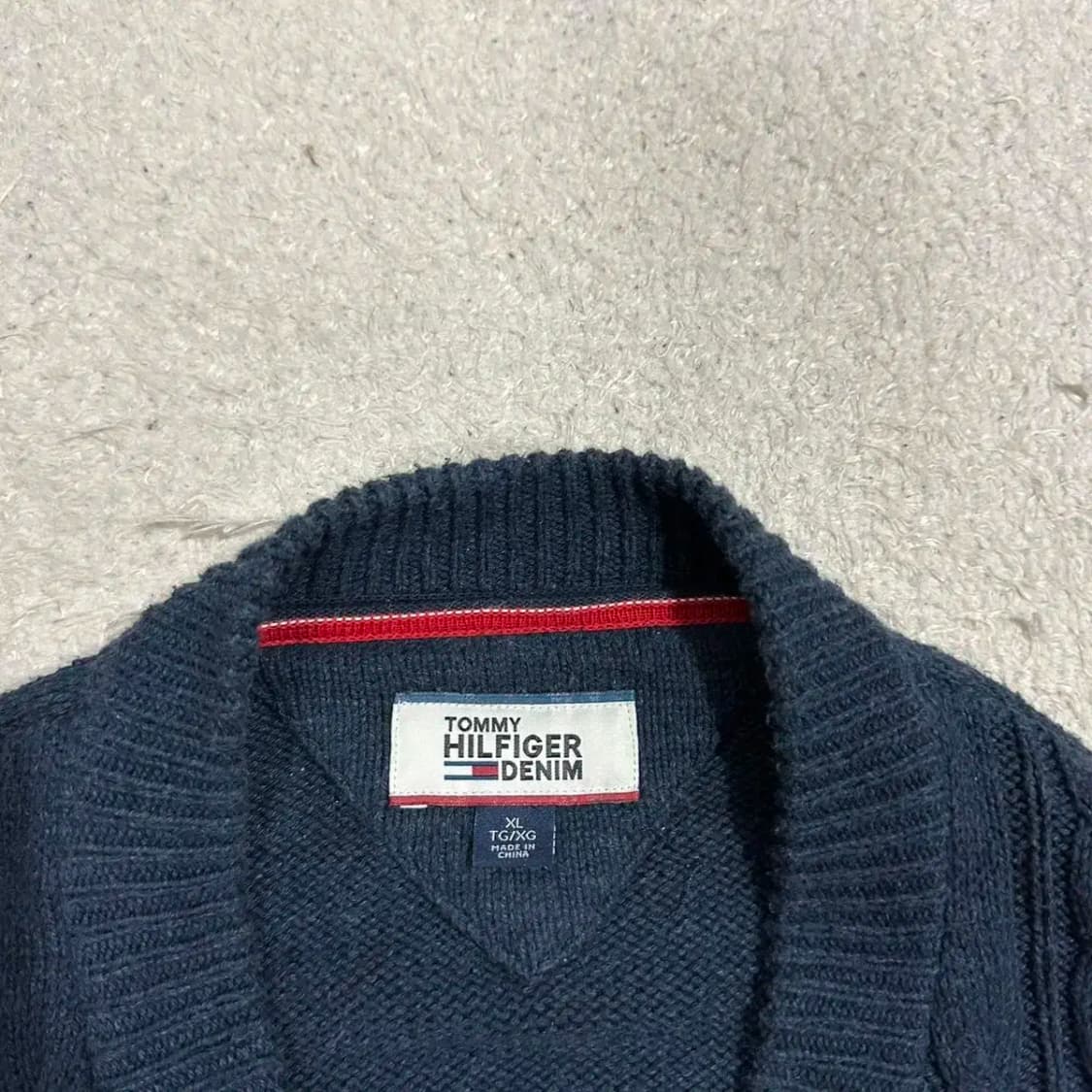 타미힐피거 니트 집업 XL 상품이미지2