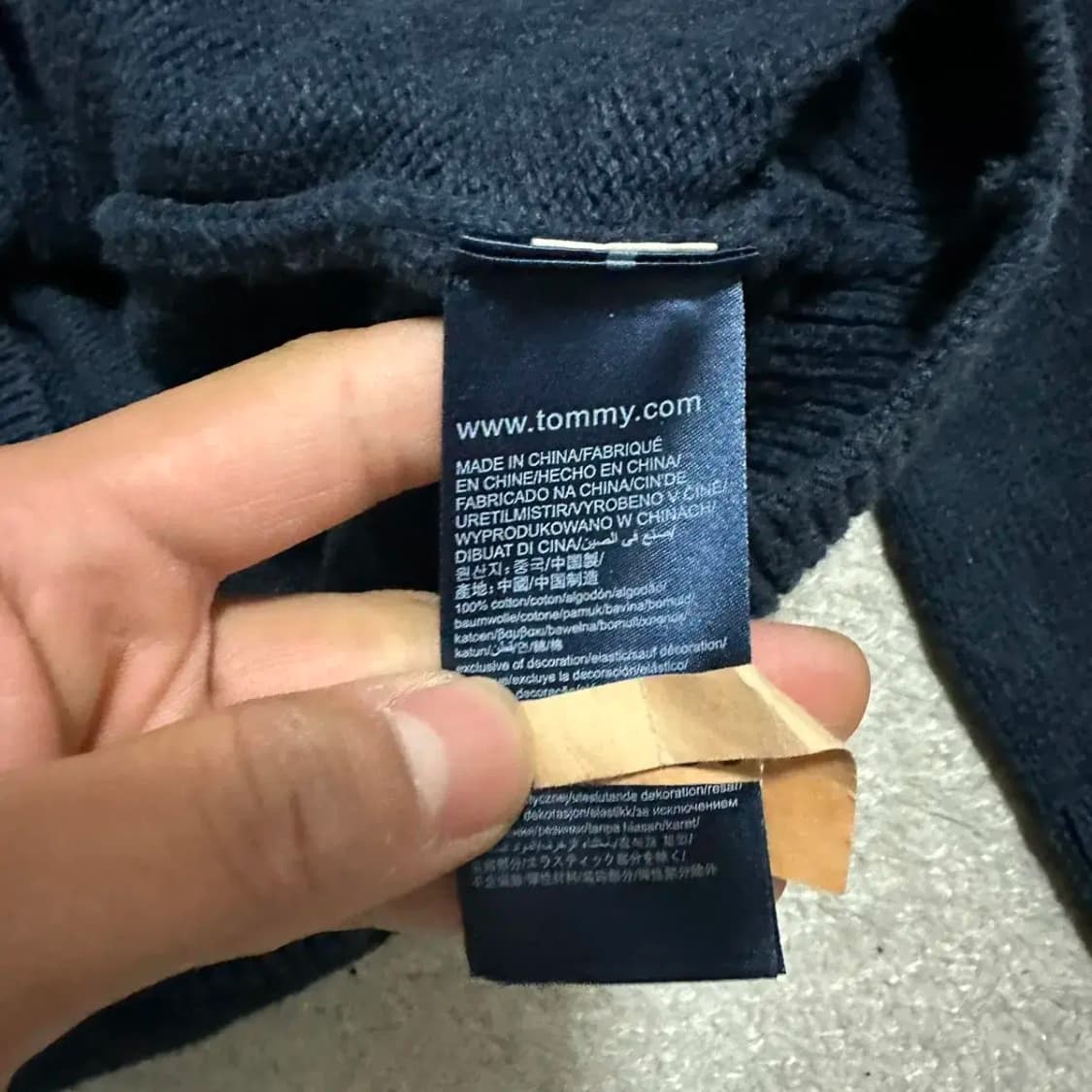 타미힐피거 니트 집업 XL 상품이미지4