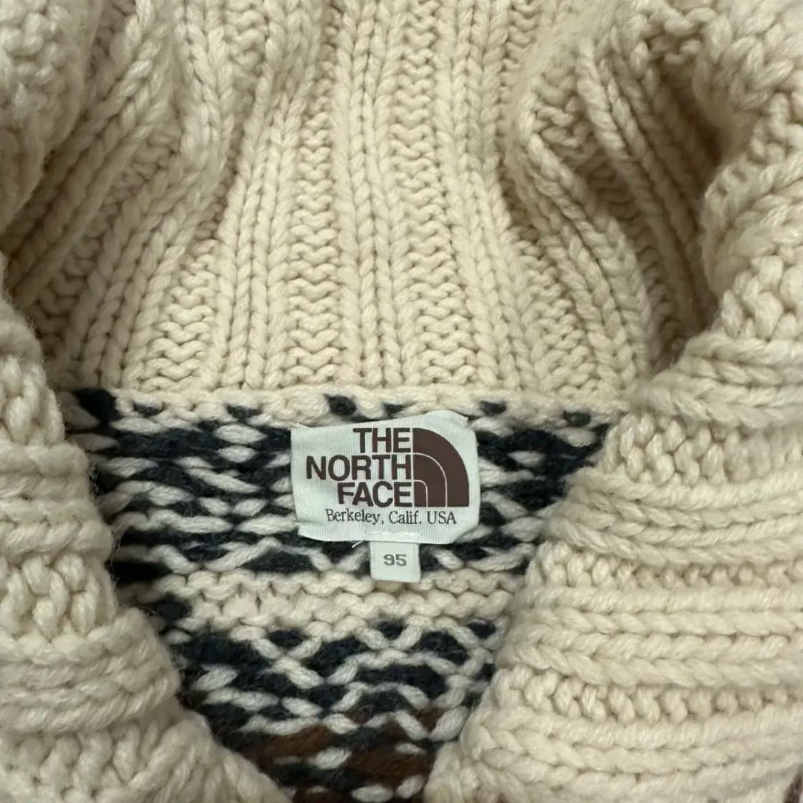 노스페이스 코위찬 hand knit 가디건 m 95 상품이미지2