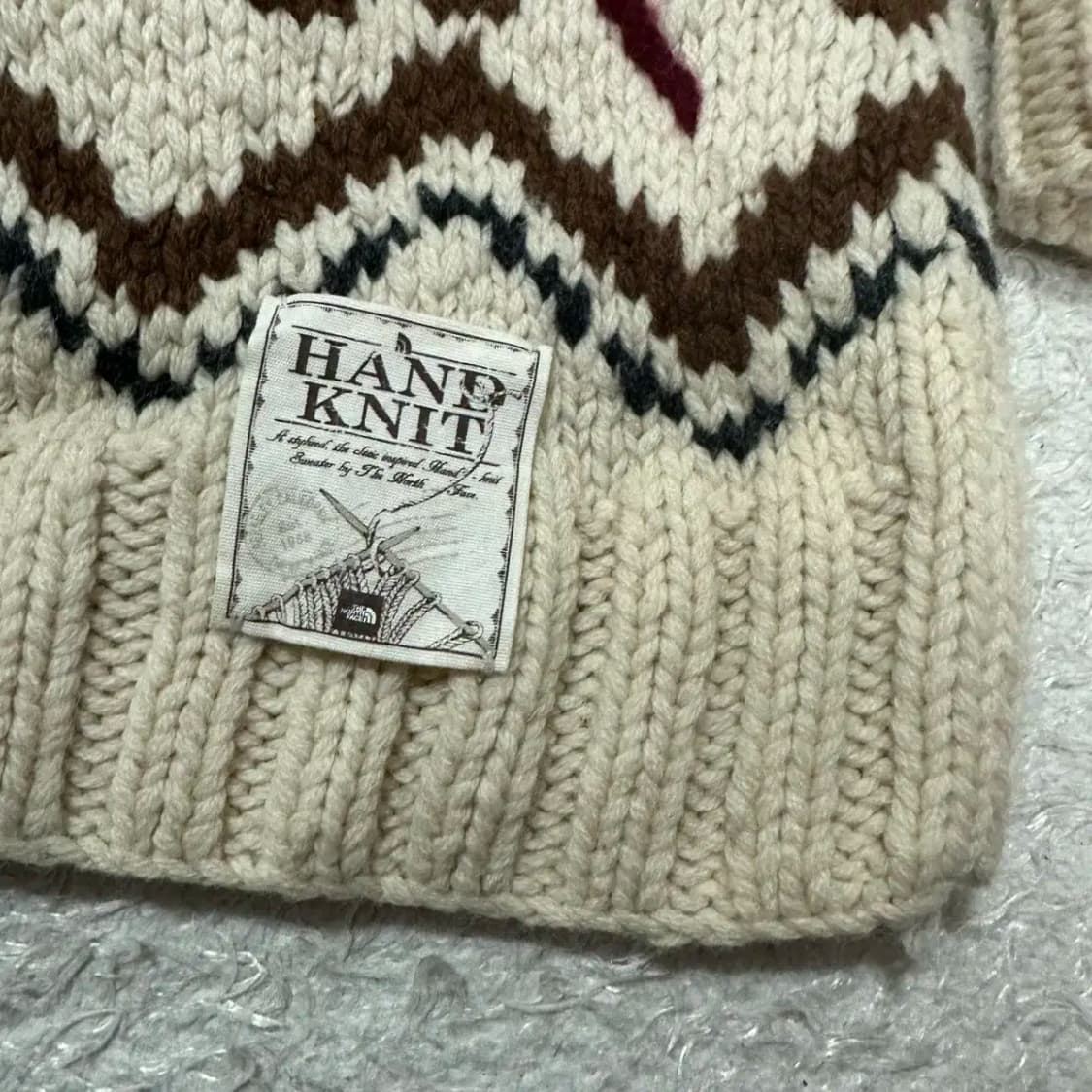 노스페이스 코위찬 hand knit 가디건 m 95 상품이미지4