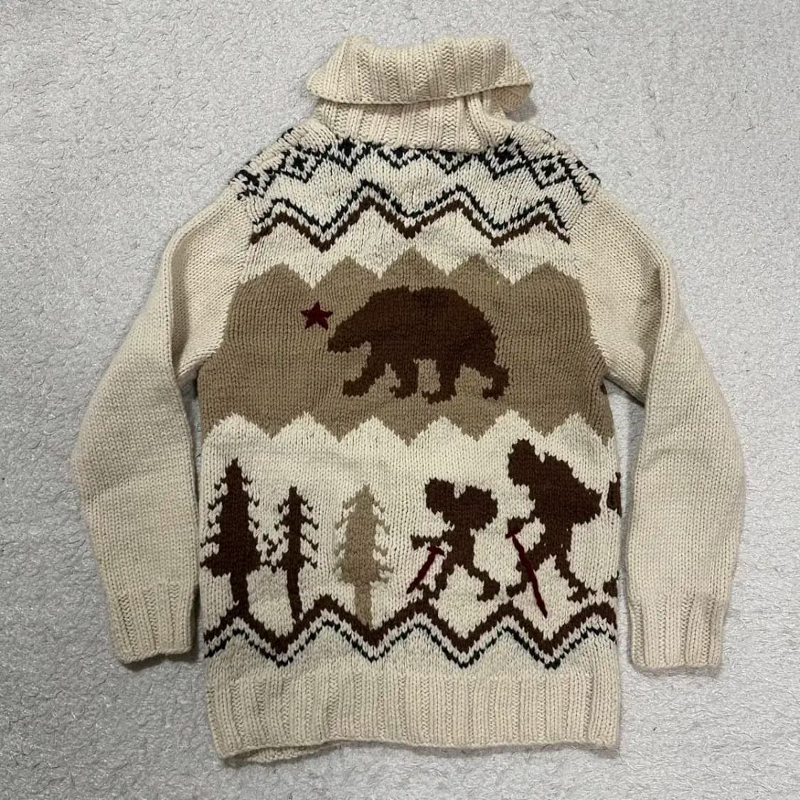 노스페이스 코위찬 hand knit 가디건 m 95 상품이미지6