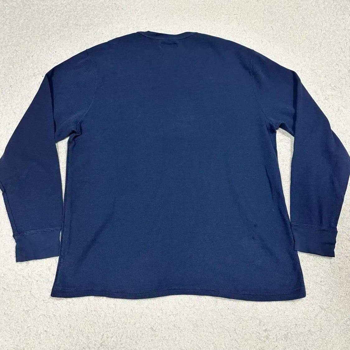 폴로 와플티 긴팔티 네이비 XL 상품이미지6