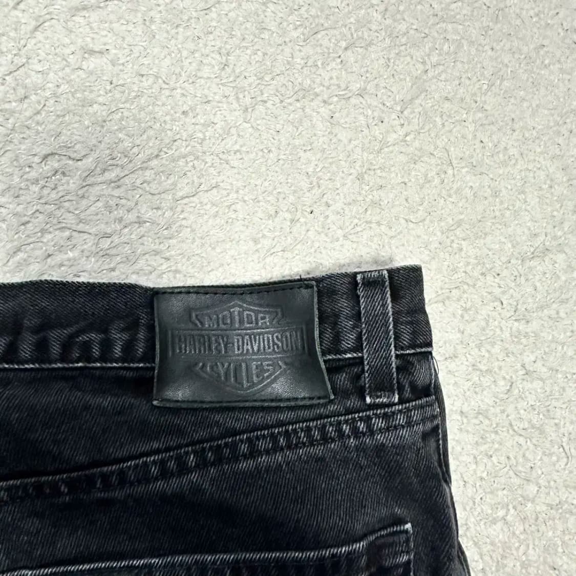 할리데이비슨 청바지 흑청 데님 팬츠 35인치 상품이미지6