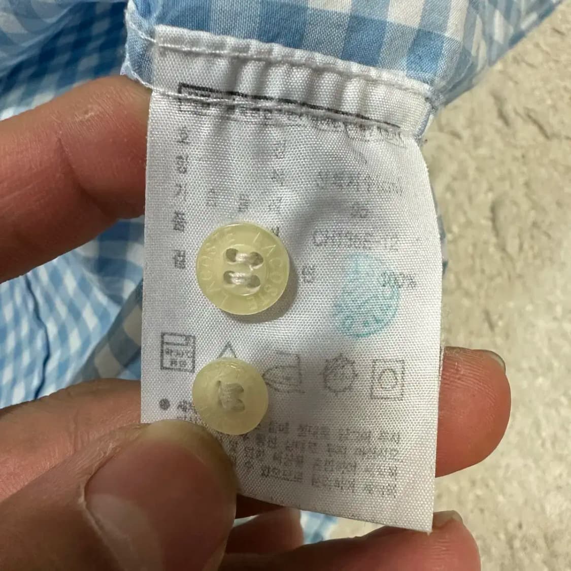 라코스테 반팔 셔츠 체크 95 상품이미지4