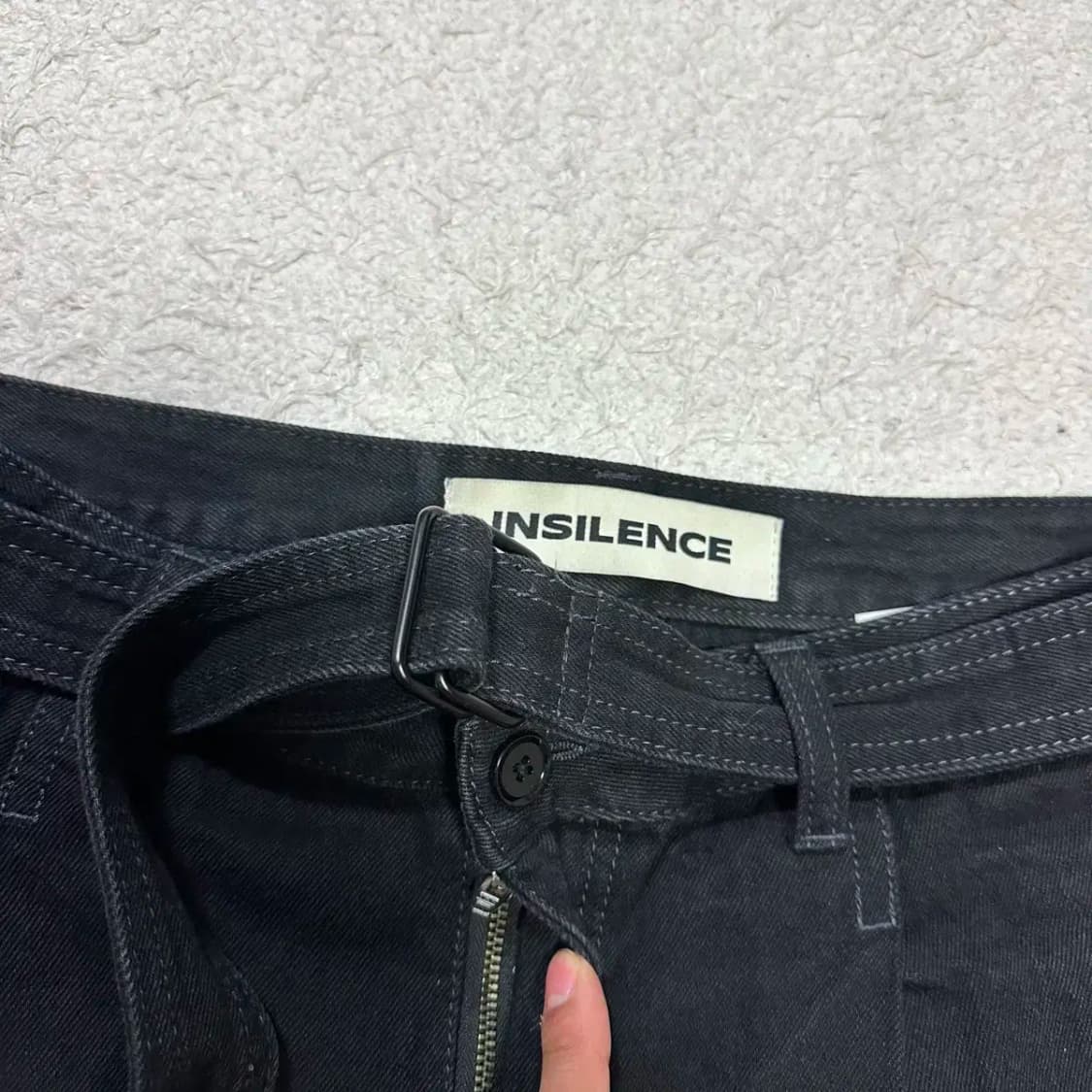 인사일런스 블랙 데님 팬츠 L 상품이미지2