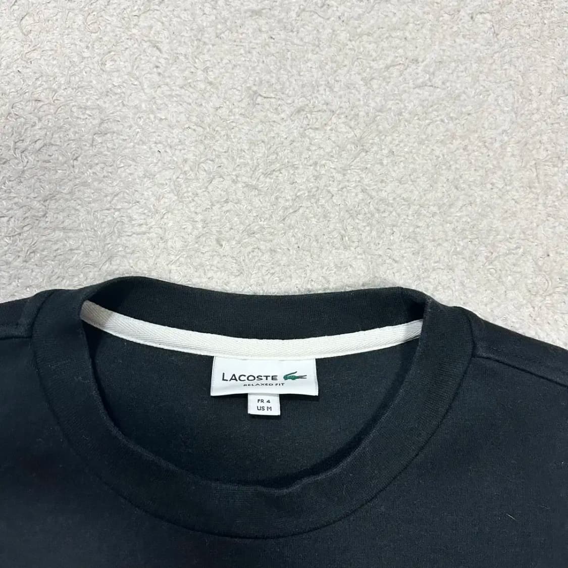 라코스테 맨투맨 블랙 m 100 상품이미지3