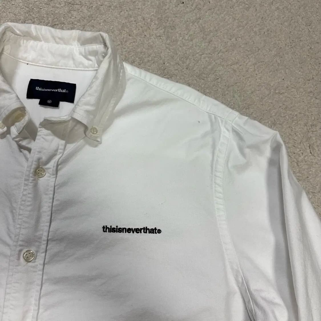디스이즈네버댓 셔츠 화이트 m 상품이미지2