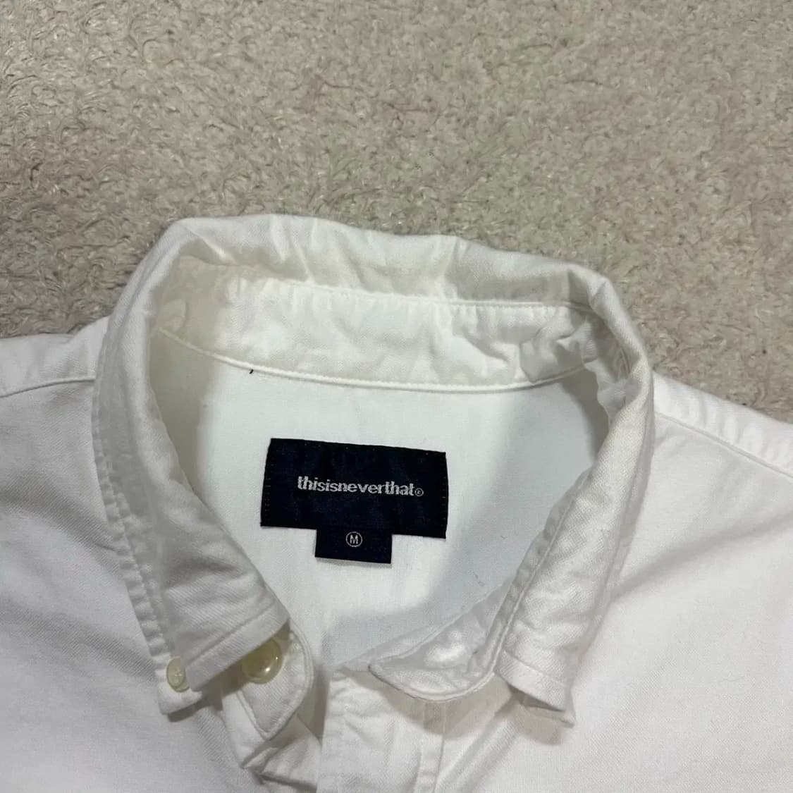 디스이즈네버댓 셔츠 화이트 m 상품이미지3