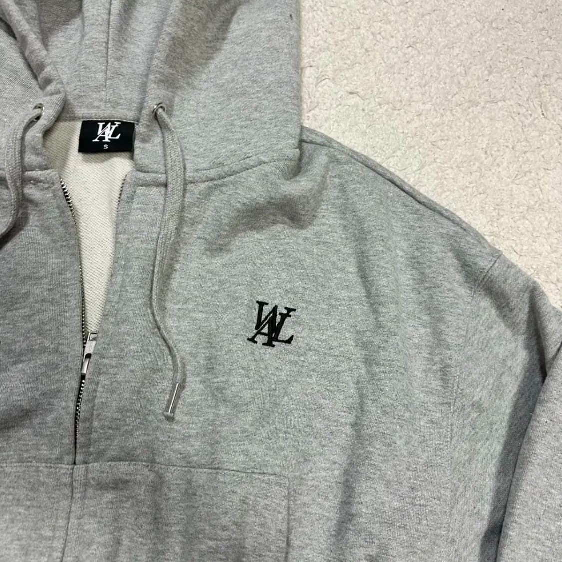 우알롱 크롭 후드집업 여성 s 상품이미지2