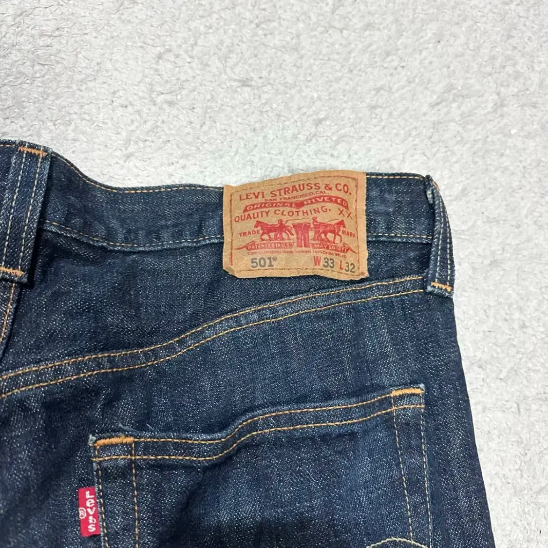 리바이스 501 청바지 데님 팬츠 33인치 상품이미지5